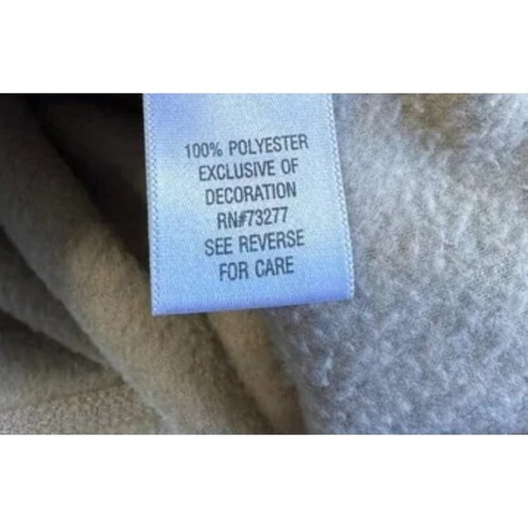 Croft & Barrow Women’s Fleece Jacket 1X Beige Zip Front Embroidered Cardinals Wi - Picture 6 of 11